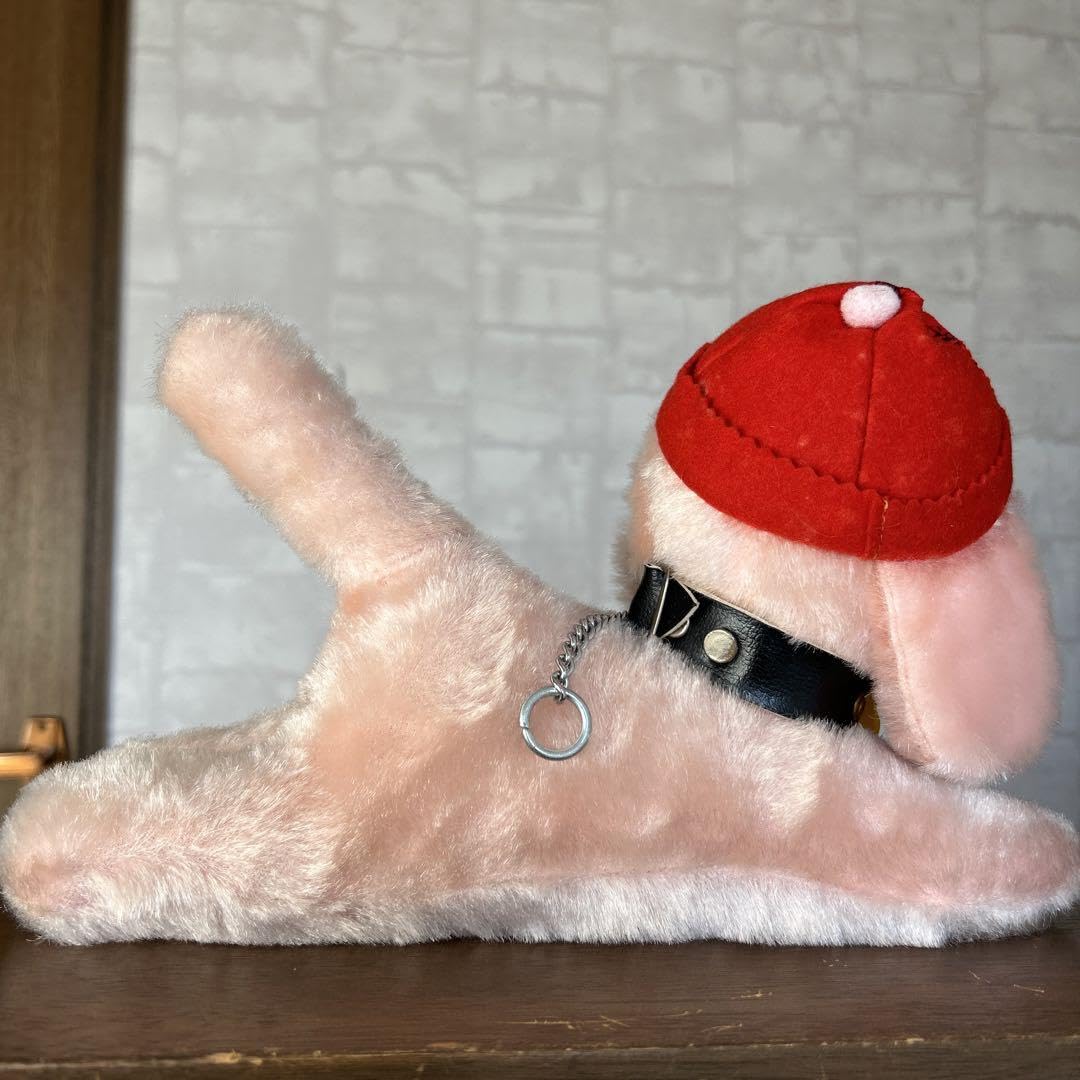 vintage dog ❀ * ピンクベージュ色のワンちゃん vintage dog