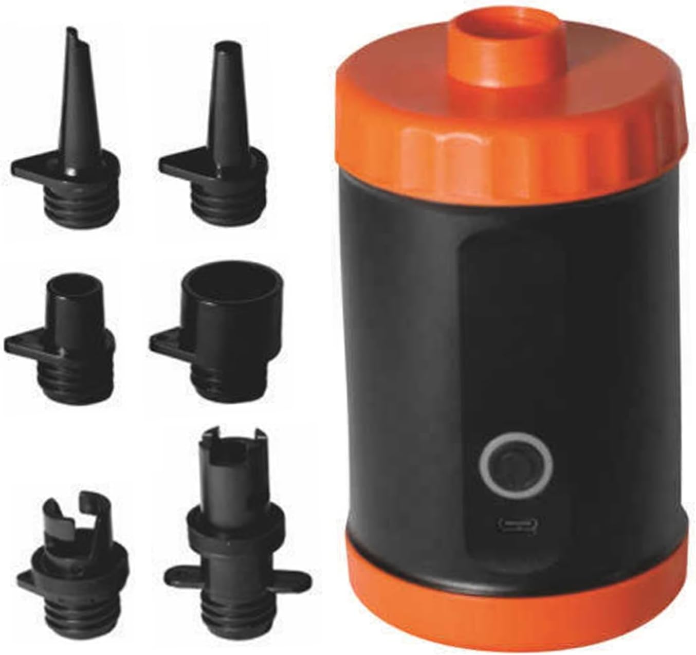 Cocoarm Portable Electric Air Pump, High Pressure Rechargeable 2000mAh with 5 Nozzles for Inflatable Tents, Sofas, Beds, Swimming Pools and Kayaks