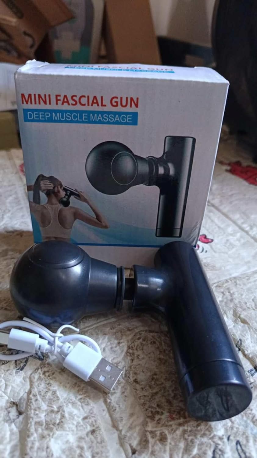 Black Mini Pocket Size Massage, Full Body Massage, Cordless One button Operation for Body Pain and Relax