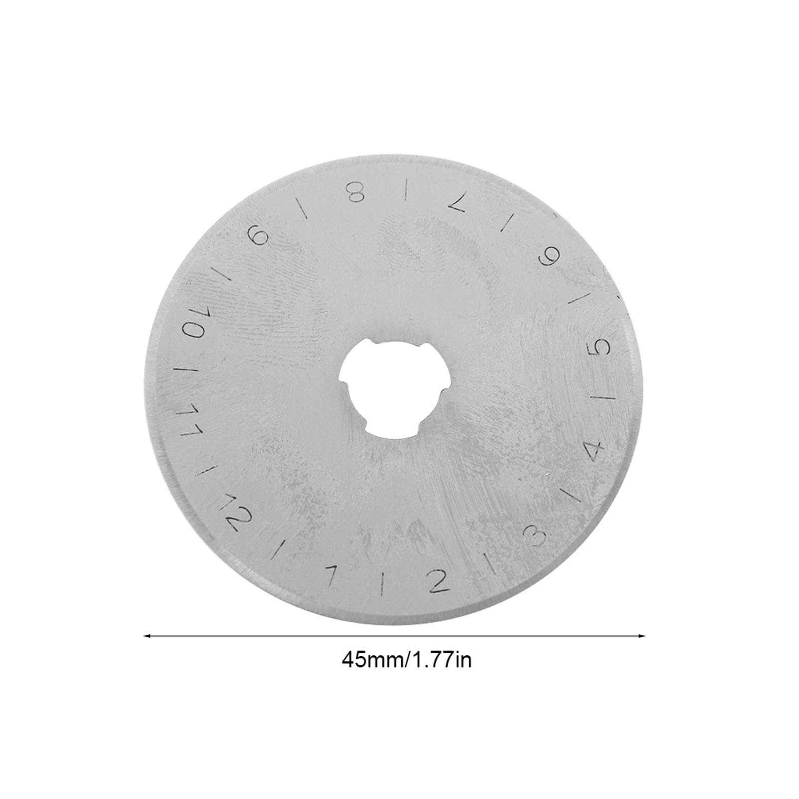 10pcs 45mm Cutter Refill Blades, High Sharpness SKS 7 Alloy Steel, Long Durability for Cutting Fabric Paper Leather Craft Tool