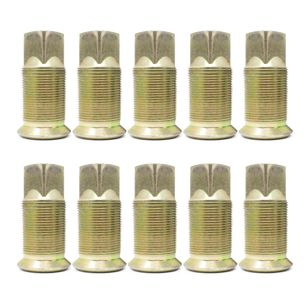 Pro Trucking Products M-131 Left Hand Grade 8 Stud Piloted, Budd Wheel Inner Cap Nut, for Steel Wheels, 2-9/16" L (10 Pack)