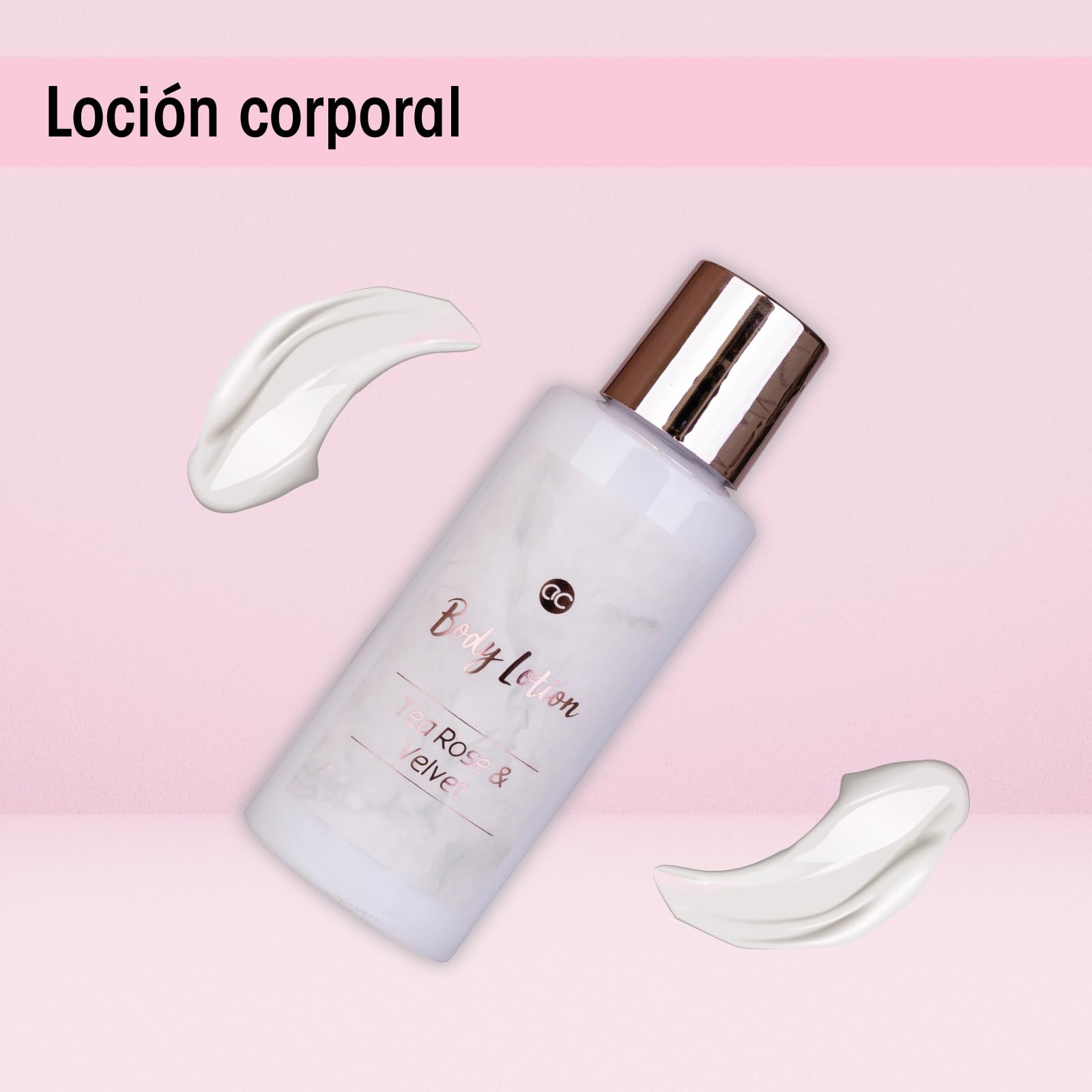 Accentra Set de baño MÁRMOL 3 piezas Gel de ducha, baño de burbujas, loción corporal rosa