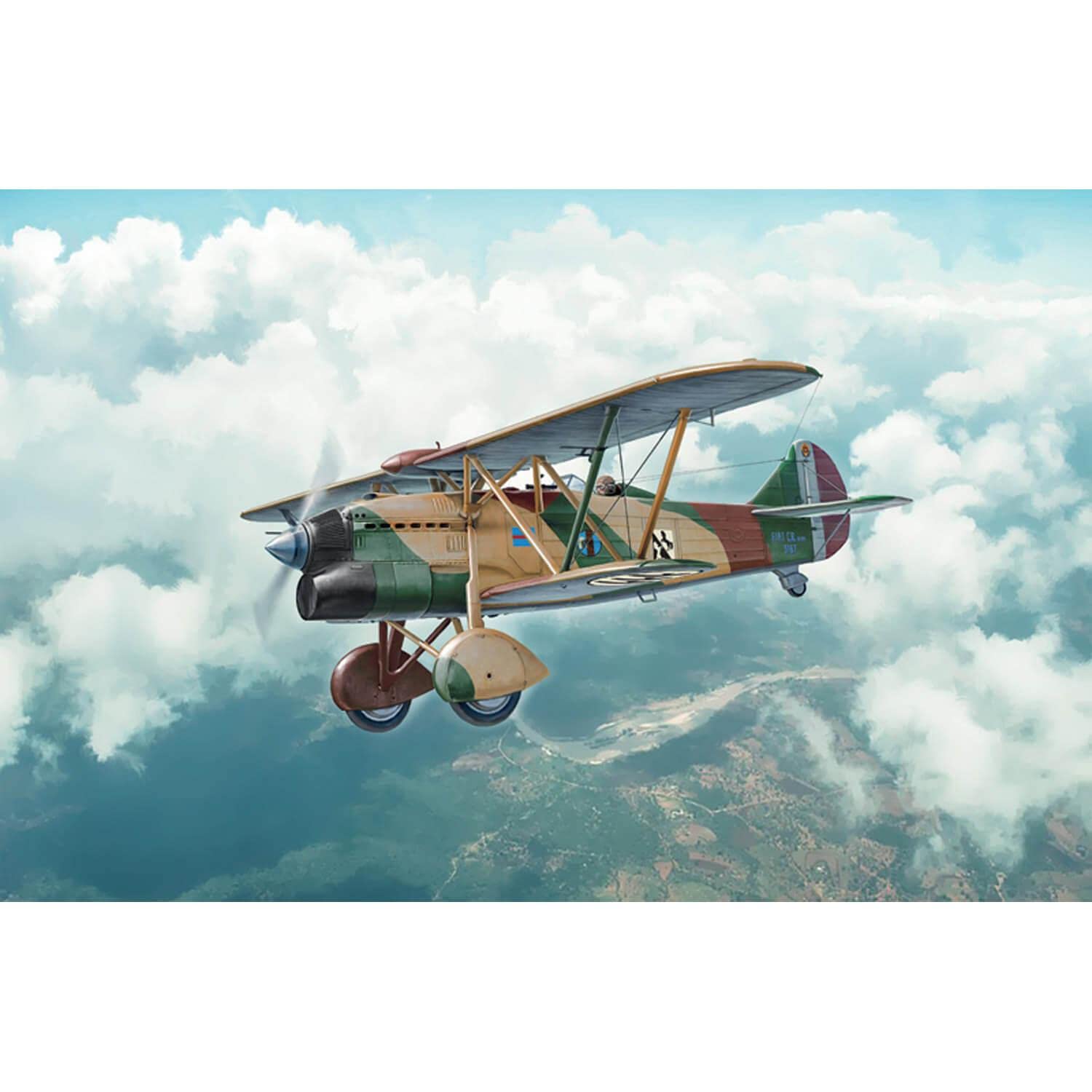 ITALERI 1438 CR 32 Arrow, 1:72 Scale, Model Kit, Plastic Model to Assemble, Model Making, IT1438, Multi-colored, 10.3 cm