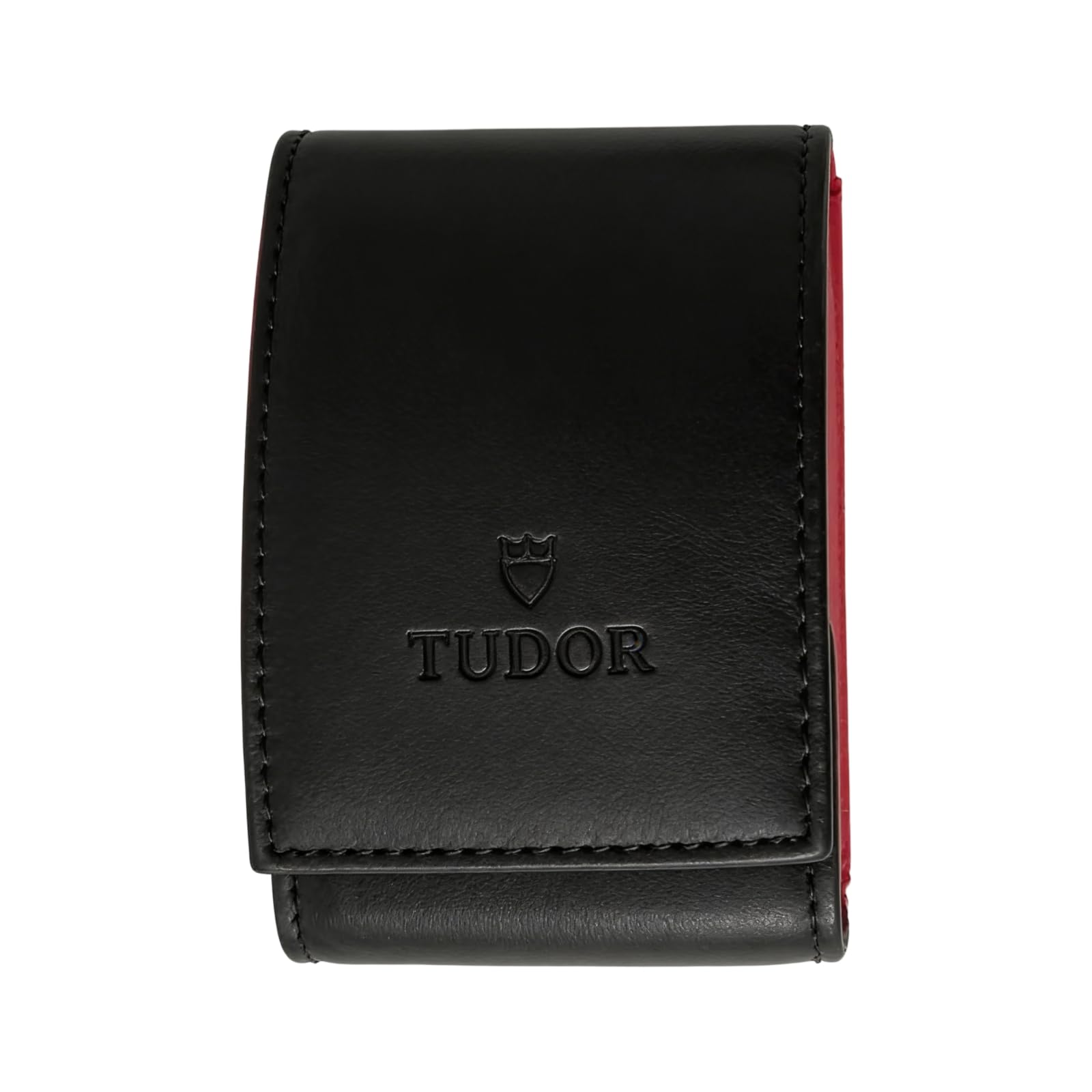 Einzeluhr Aufbewahrungstasche Schwarz Rot Service Koffer Tragbarer Zeitmesser Organizer Kompaktes Reiseetui für Tudor Pelagos