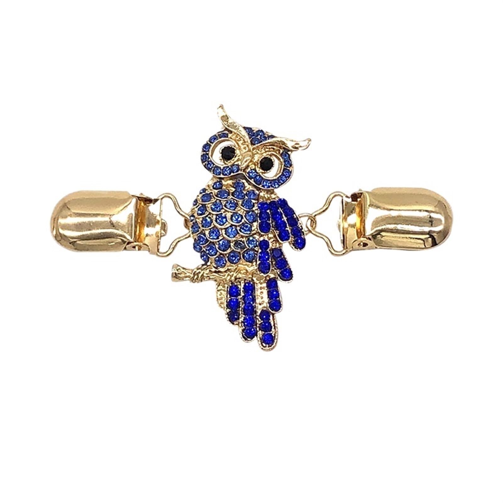 Post Box 3pcs Vintage Cardigan Sweater Clip Brooch Pin Crystal Rhinestone Buckle Scarf(A)