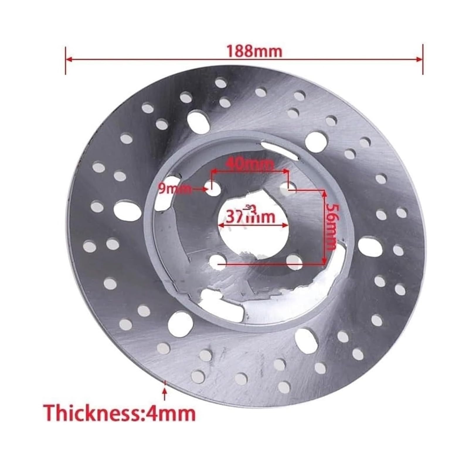 Pastiglie Freno Anteriore Posteriore Per Gokart 110cc 125cc 200cc 250cc Moto Pastiglie Freno Posteriori Dirt Pit Bike Gruppo Disco Pinza Cilindro(Foot brake)