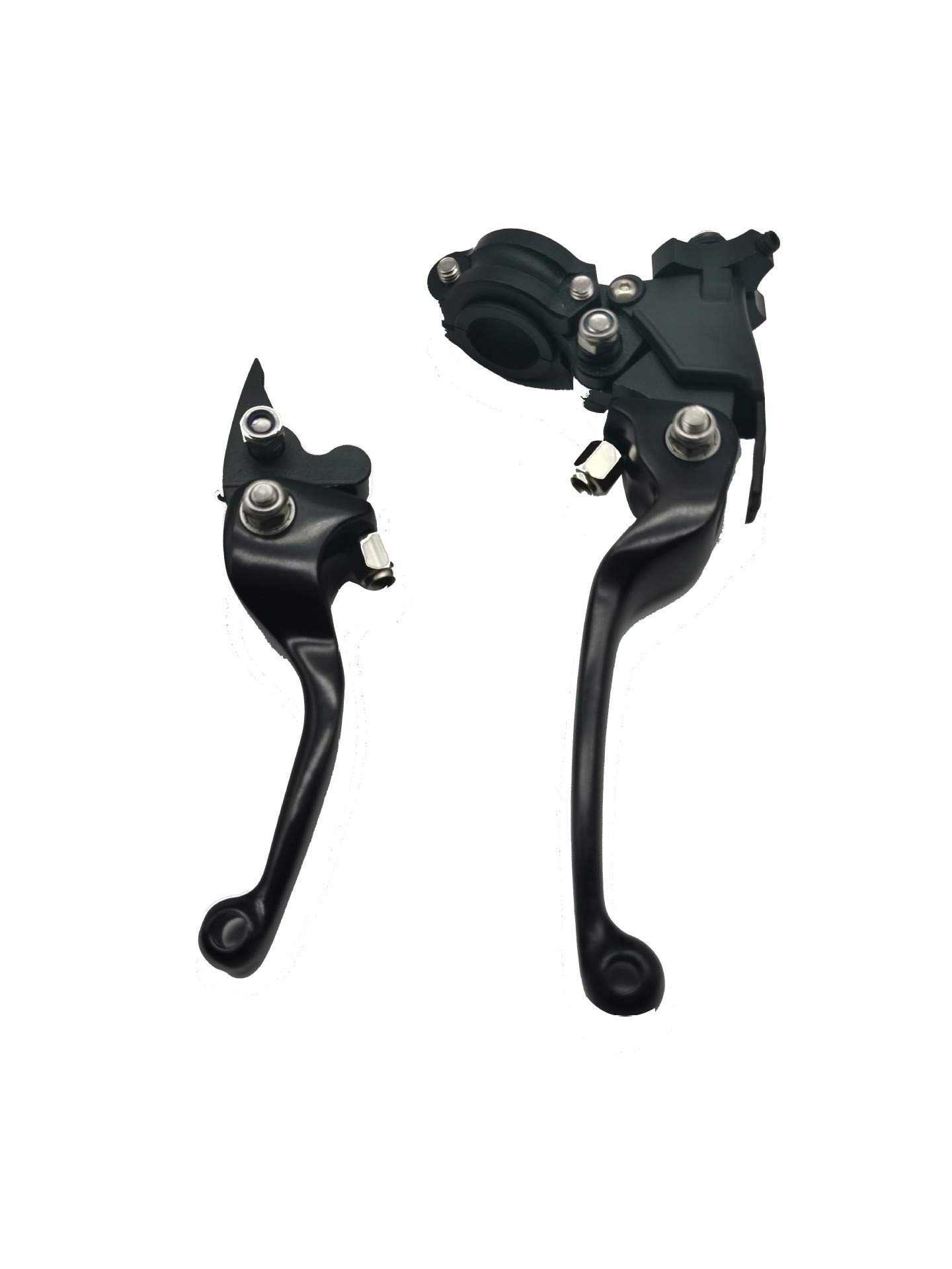 Motorcycle Handlebars, Modified Parts, Off-ro&ad Second Generation A&SV Anti-drop Brake Lever Clutch Motorcycle parts and accessories (Color : Black)