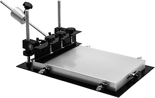 Huanyu 卓上型 スクリーン印刷機 シルクスクリーン XYZ軸調整 精密印刷 商標・広告・LOGO・マーク PVC/布/紙/ガラス/木材/プラスチック 320x220mm (小型)