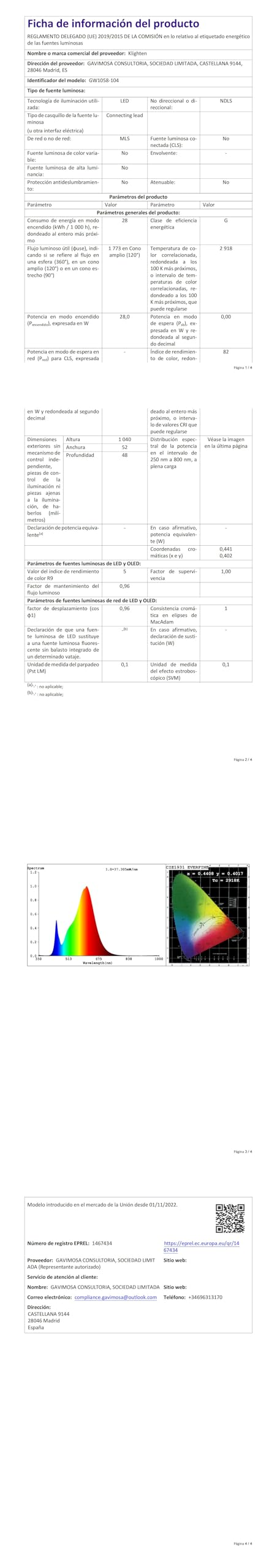 Klighten Lange Wandleuchte LED Aussen Innen 28W 1750LM, Villa Außenwandleuchten Wasserdicht IP65 Außenlampe Wandlampe für Garten Terrasse Korridor, 104cm, Warmweiß 3000K, Anthrazit