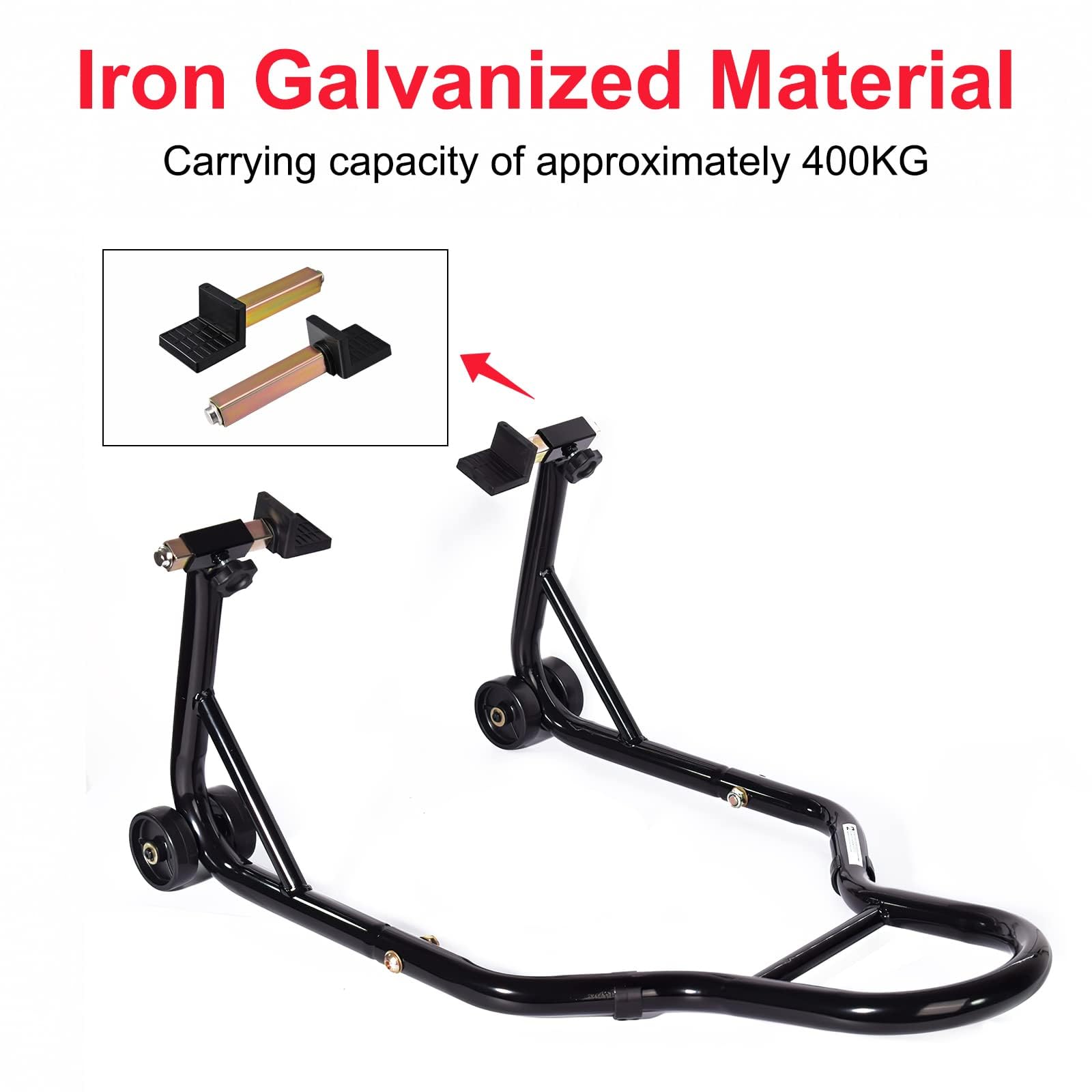 Supporto a forcella per cavalletti moto, cavalletto posteriore, gancio per treppiede di sollevamento forcellone per sollevatori moto, stile C