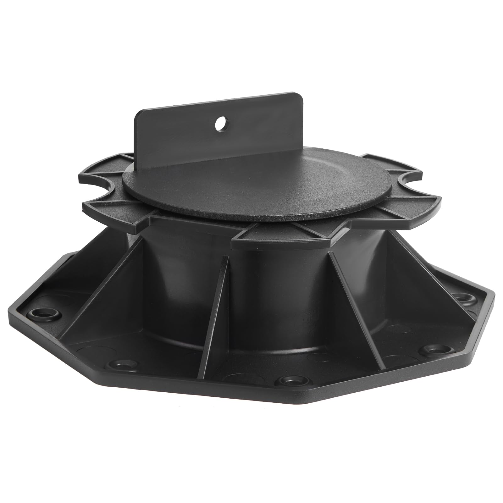VEVOR Plot de Terrasse, Lot de 12, Support de Terrasse en Plastique PP, Hauteur Réglable 60-135 mm, Capacité de Charge 907 kg, Base de Fondation de Plateforme, pour Jardin Sols en Bois, Béton, Métal