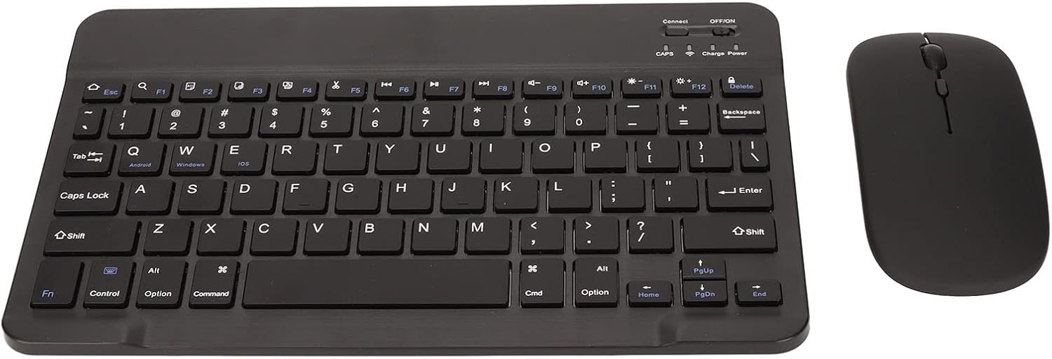 Wireless Keyboard and Mouse Combo, 2.4 GHz Bluetooth USB Transciever