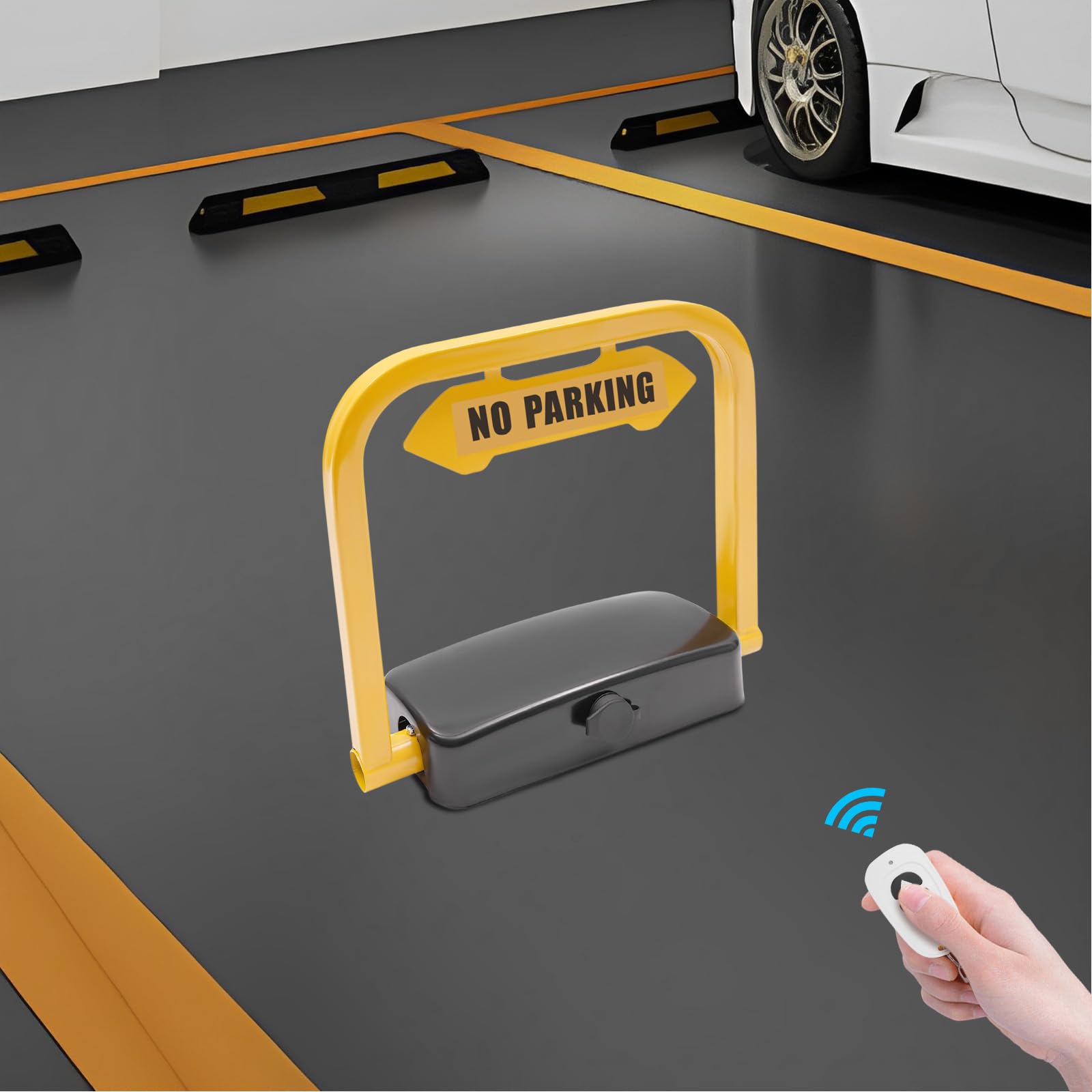 Parking Lock mit Fernbedienung 2 mm Stahlblech IP67 für Parkplätze Wohngebiete Einkaufszentren Hotels Büros Flughäfen