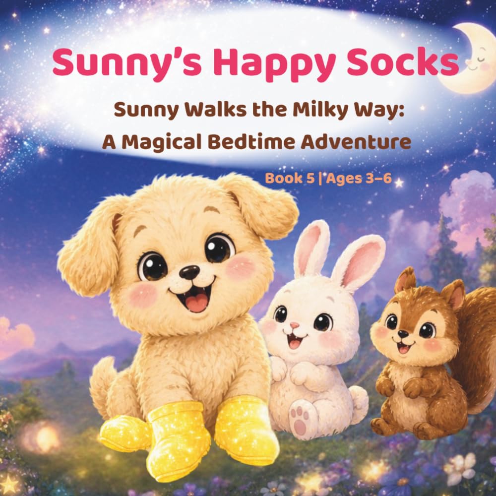 Sunny’s Happy Socks: Sunny Walks the Milky Way: A Magical Bedtime Adventure for Ages 3–6