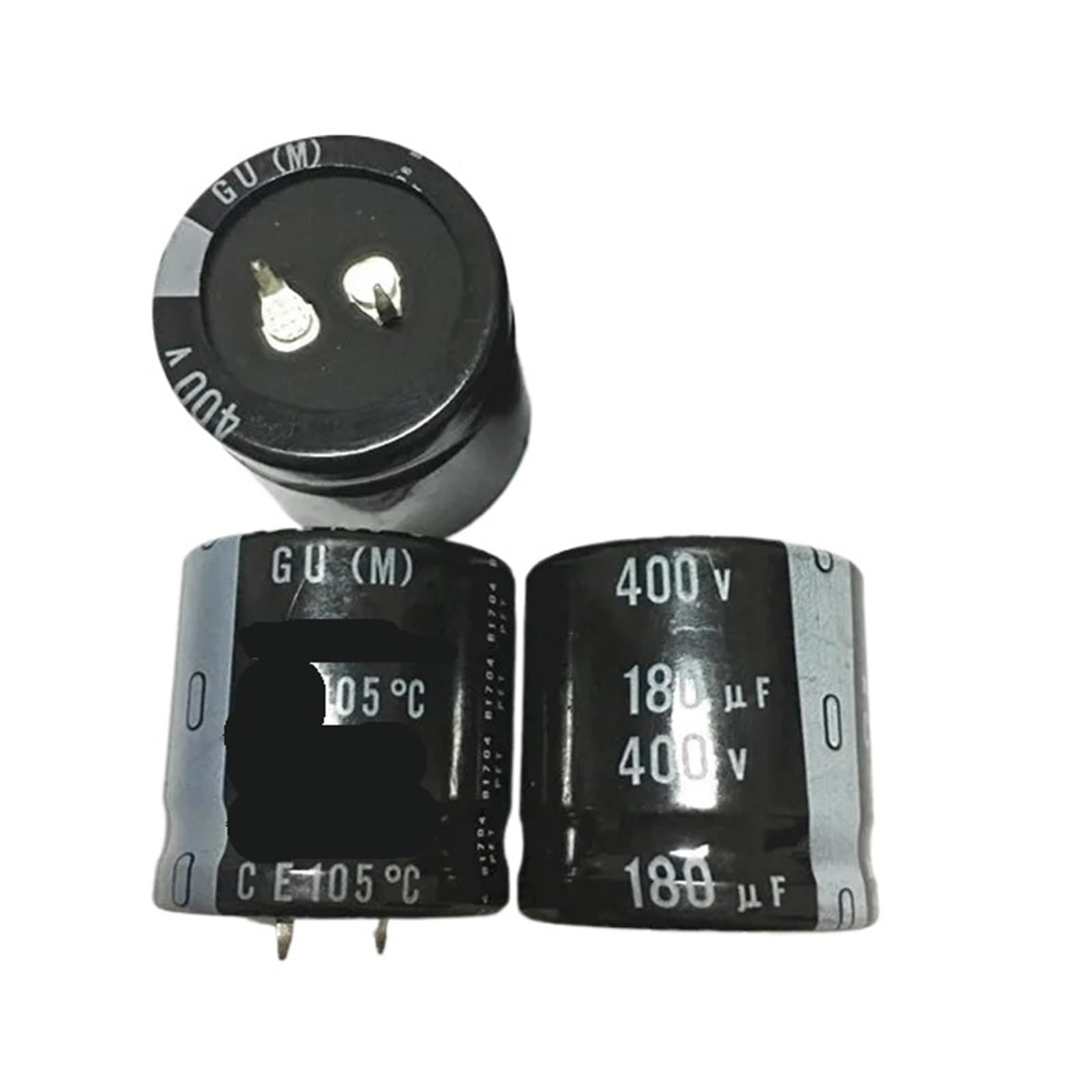 Kondensator z szybkozłączką 2 sztuk/10 sztuk 180uf 400 V 30 x 30 mm (2 sztuki)