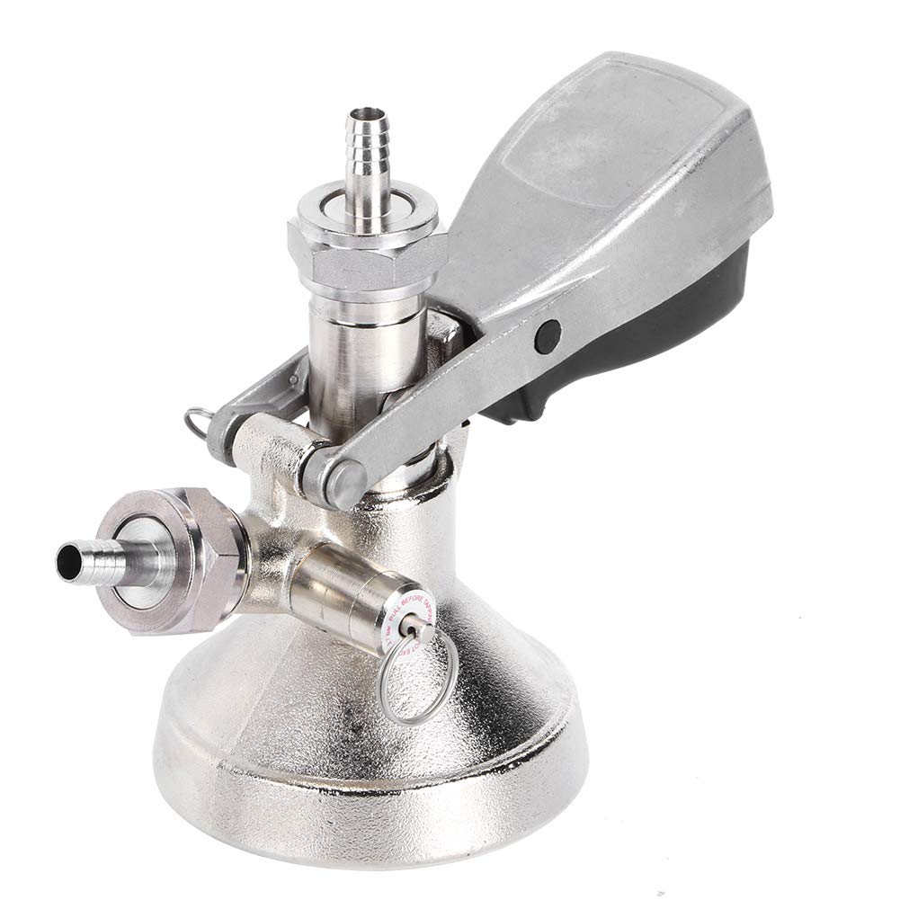 Accoppiatore per Fusti di Tipo G Forniture per Birra, Connettore per Erogatore di Birra in Acciaio Inossidabile per Fusti di, Adatto con Botte di Vino, Attrezzatura per