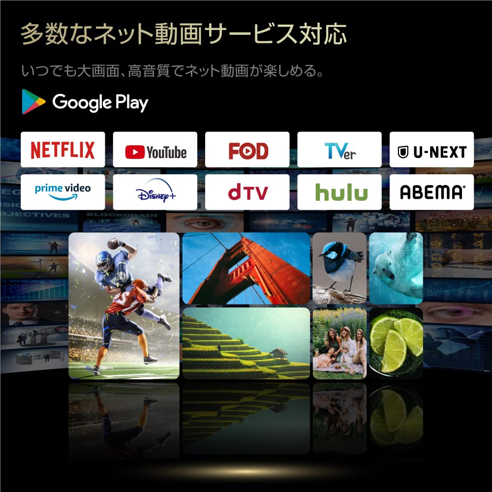 Amazon | ASTEX 32インチ チューナーレス スマートテレビ Google TV