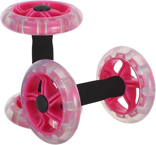 2pcs Double Wheel Ab Roller Workout Equipment for Core Strengthening and Waistline Shaping Portable Abdominal Roller with Enhanced Stability for