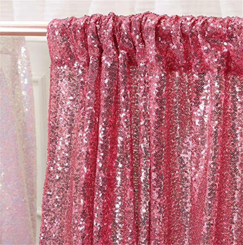 Eternal Beauty 152x213cm Fuchsia Pink Shinny Sequin Photography Backdrop Party Prom Wedding Youtobe Banquet Photo Background (5x7 feet) - Image 4