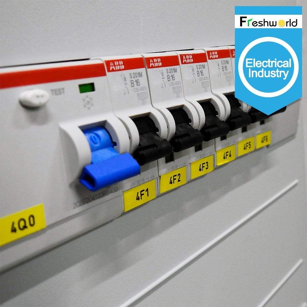 6-Pack Replacement for Dymo D1 Label Tapes Color Combo Set 45013 45016 45017 45018 45019 45021 D1 Refills,1/2 Inch (12mm) x 23 Ft(7m),for LabelManager PnP 160 210D 260P 280 360D 420P Label Maker - Image 8