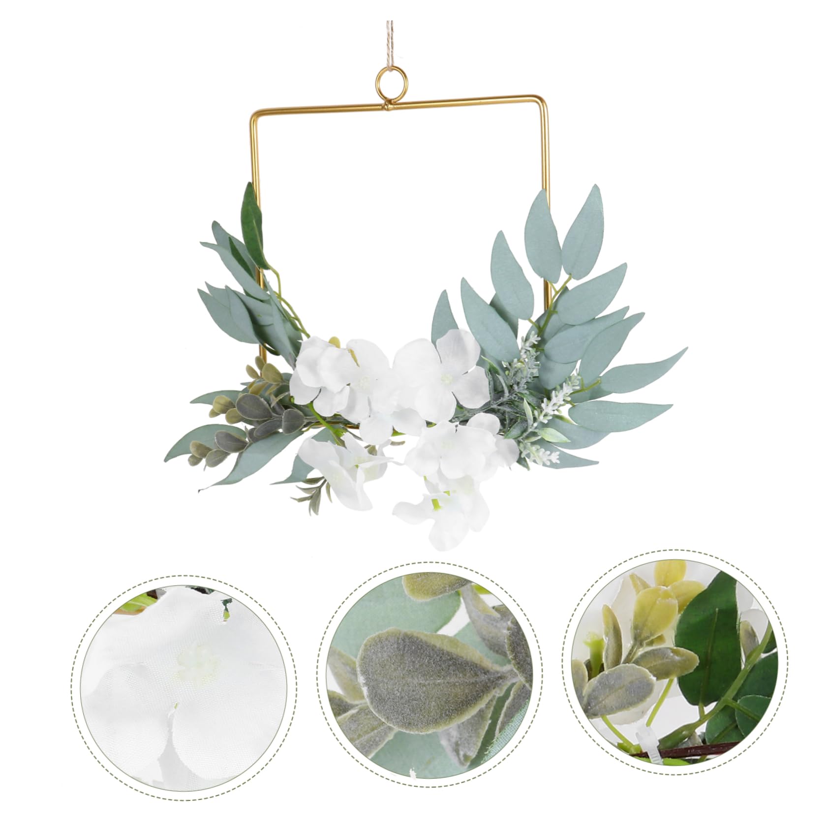 Abaodam 2 Stücke Girlande Dekoration Für Hochzeit Dekorative Kranz Hochzeit Party Hängen Girlande Hintergrund Hängen Blatt Decor