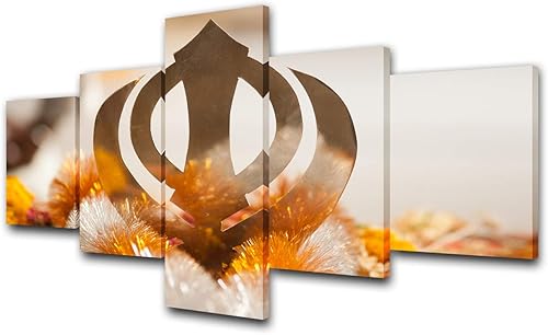 Miniatura 14 de Cuadro indio para sala de estar, obra de arte vintage sánscrito Om, pintura de religión hindú, impresión HD, varios paneles, arte de pared