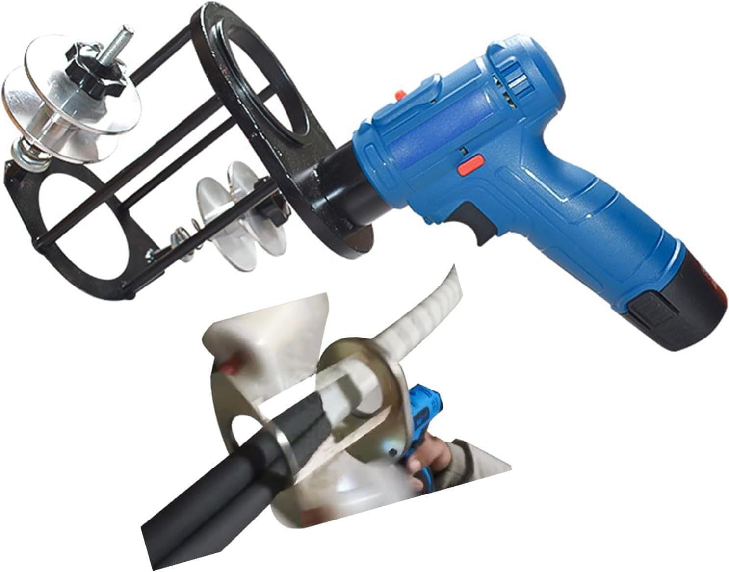 JYBNBBE Electric Air Conditioning Tape Winding Machine - 7cm Pipe & Cable Tie Wrapping Tool for Efficient HVAC Maintenance and Repair