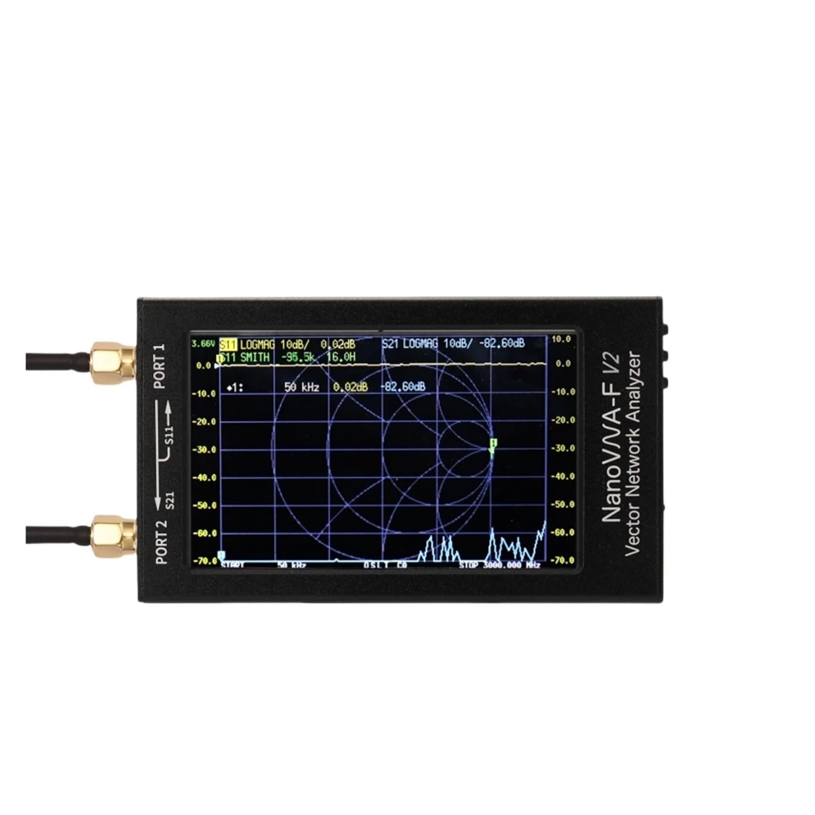 Analizador de red, Analizador De Red Vectorial 3 GHz, Antena Con Pantalla Táctil 4,3"