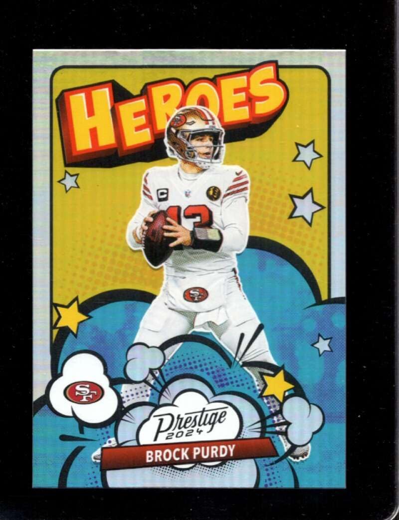 Amazon.com: 2024 PANINI PRESTIGE HEROES #9 BROCK PURDY NMMT 49ERS