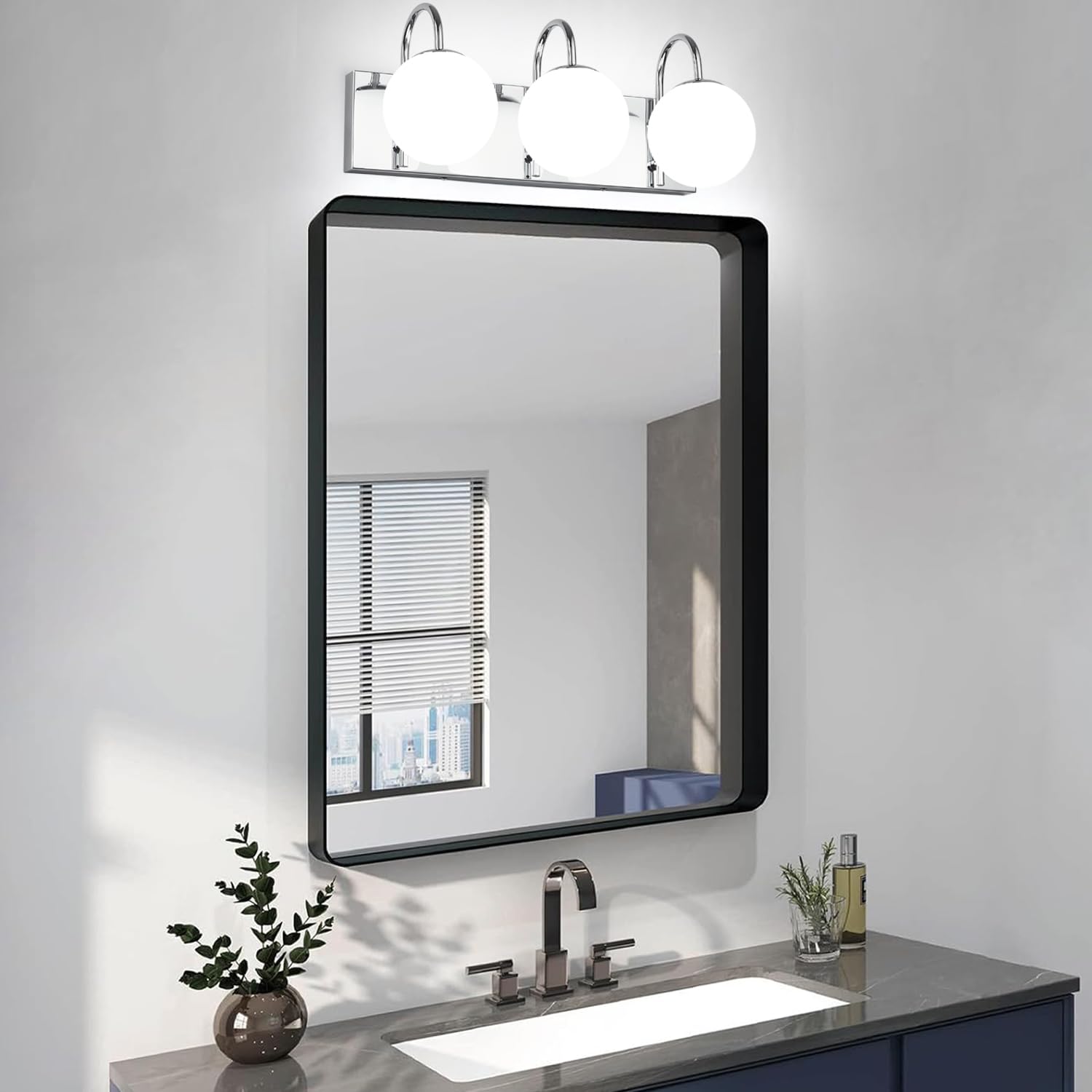 Modern Contemporary Chrome Fixtures Bathroom Lighting Chrome Modern