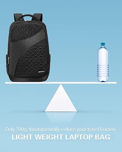 Miniatura 2 de Mochila para laptop de 15.6 pulgadas para hombres y mujeres, moderna mochila universitaria con puerto de carga USB, mochila de transporte para