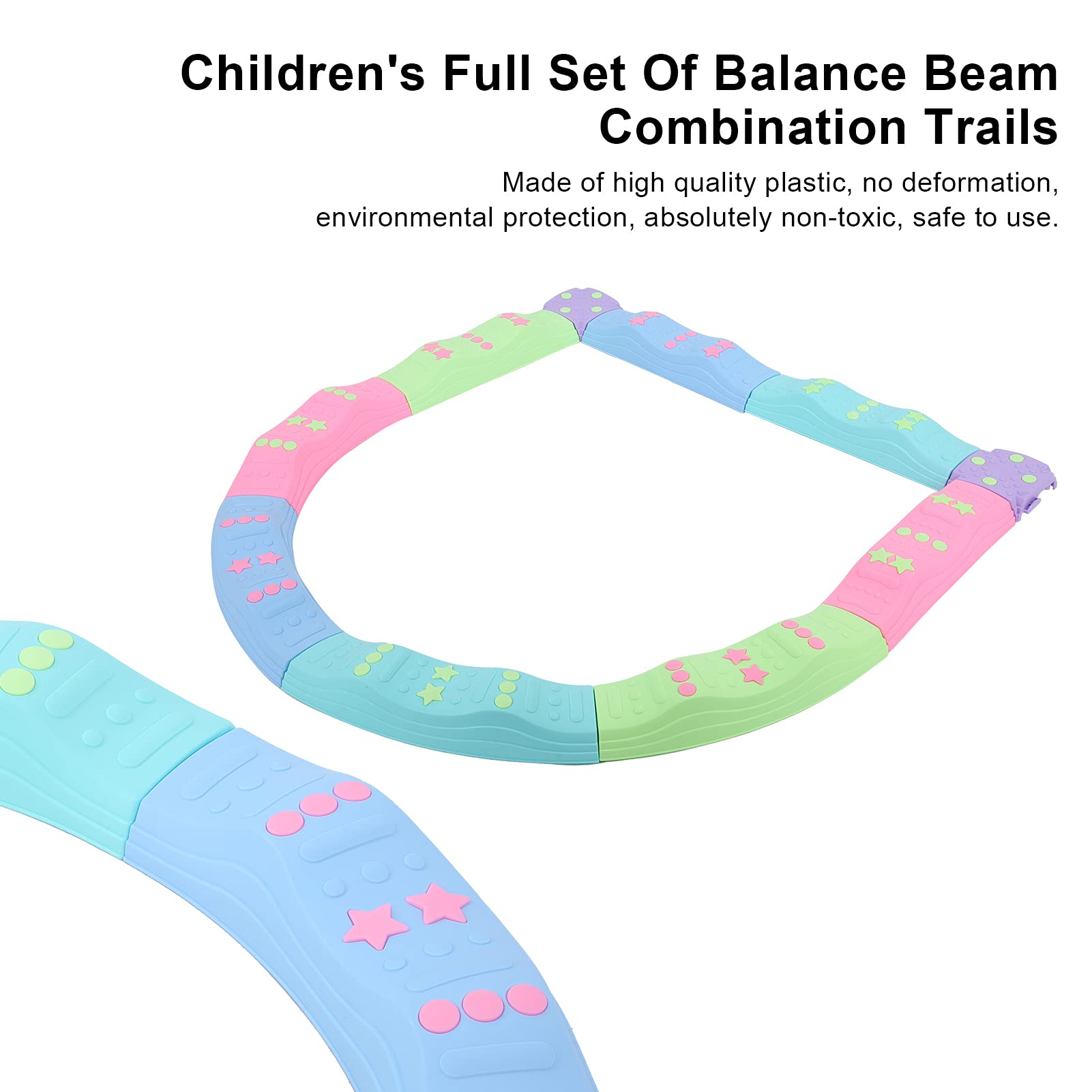 Barra de Equilibrio para Niños, Bloques de Apilamiento Seguro