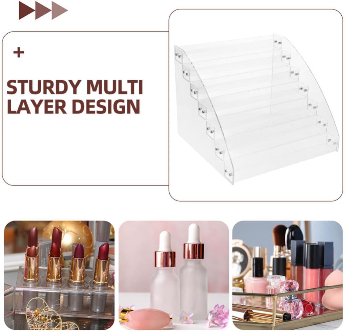 2pcs Acrylic Paint Holder Rack Multi-layer Storage Organizer Stand for Brush Pens and Line Drawing Pens, Space-saving Design for Calligraphy and Painting Creation