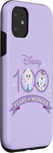Miniatura 3 de Funda para iPhone 11 Disney 100 aniversario Frozen Elsa y Olaf Wonder D100