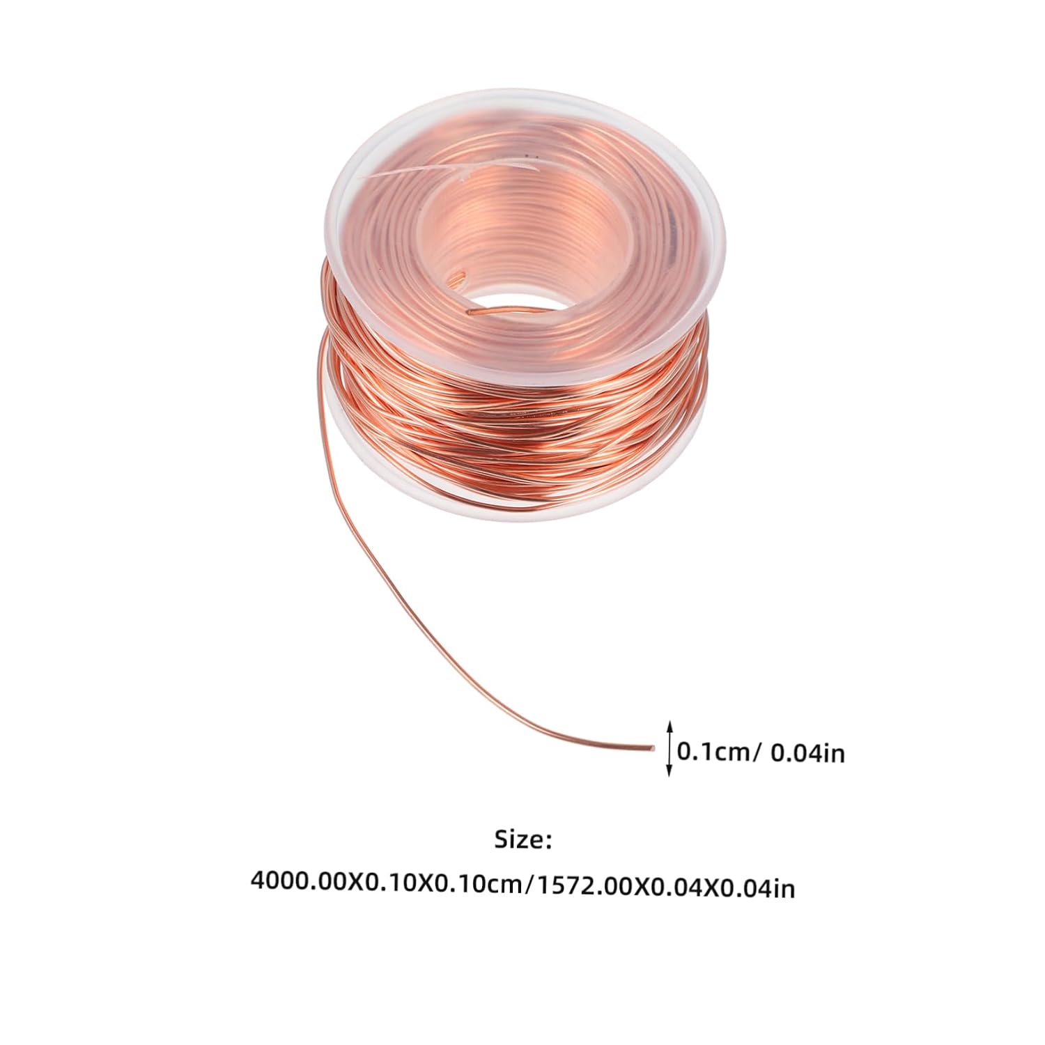 ORFOFE 40M Copper Wire for DIY Craft Making Pure Copper Wire for Electroculture Gardening Antennas Thickness Bendable and Strong for Reliable Gardening Use