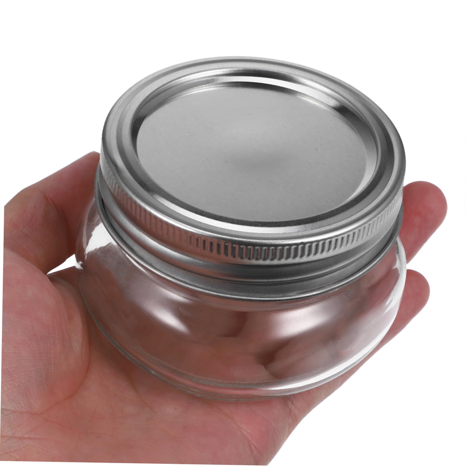 6stücke Mason Jars Gläser mit Deckel Wiederverwendbare Kleine Einmachgläser aus Glas für Lebensmittel Tee und Kosmetika Praktisch und Abdichtend