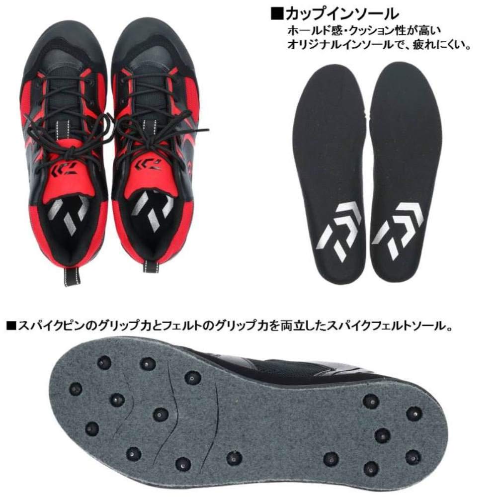 Amazon | ダイワ(DAIWA) フィッシングシューズ レッド 25.5 DS-2602 