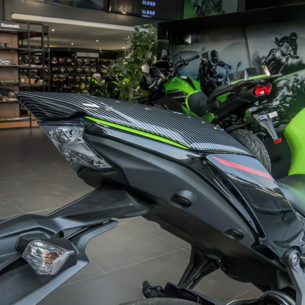 Cubiertas de Carenado para Asiento de Pasajero Trasero Traseras Motocicleta for Ninja Z 650 2017 2018 2019 2020 2021 2022 2023 2024 2025 2026 Ninja650 Z650 Tapa de Cola Trasera (Negro)