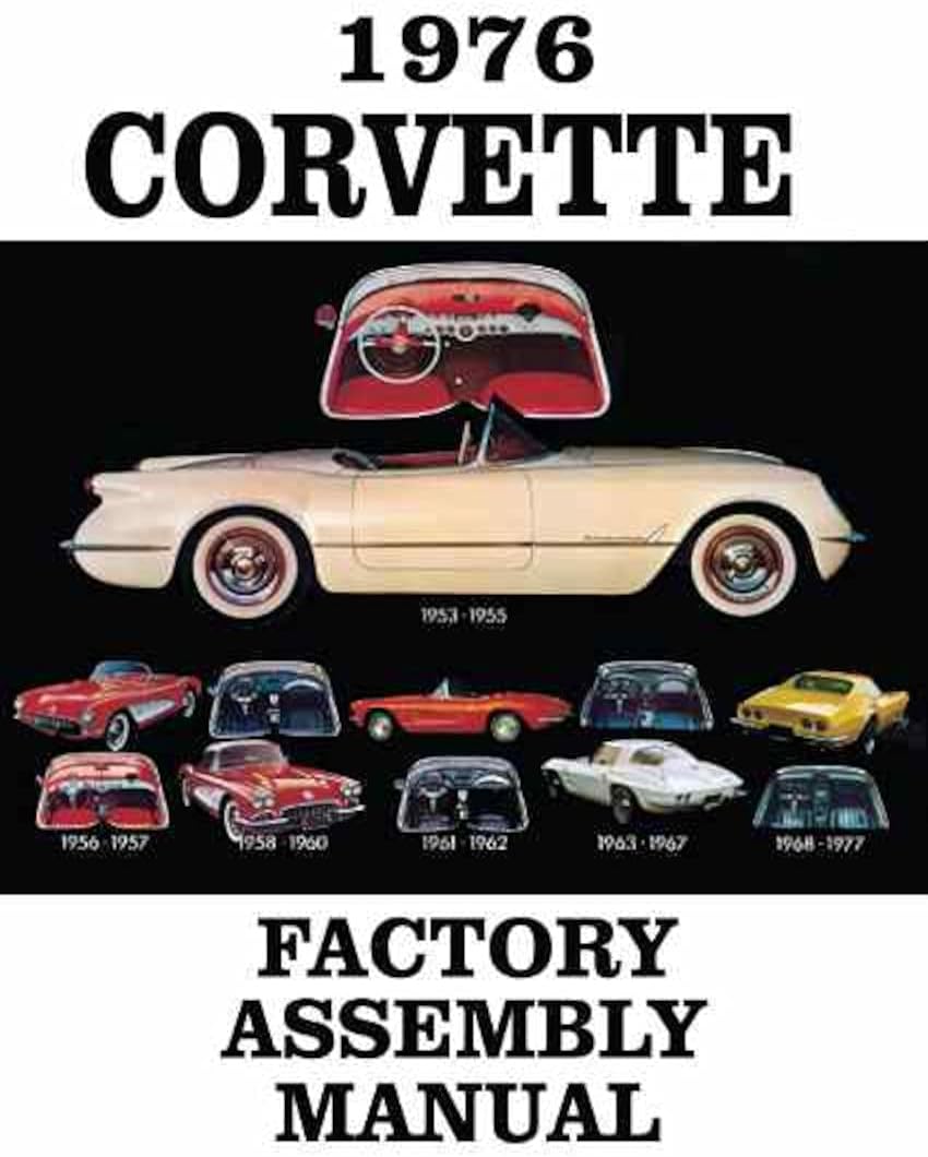 1976 Chevrolet Corvette Assembly Manual Book Rebuild