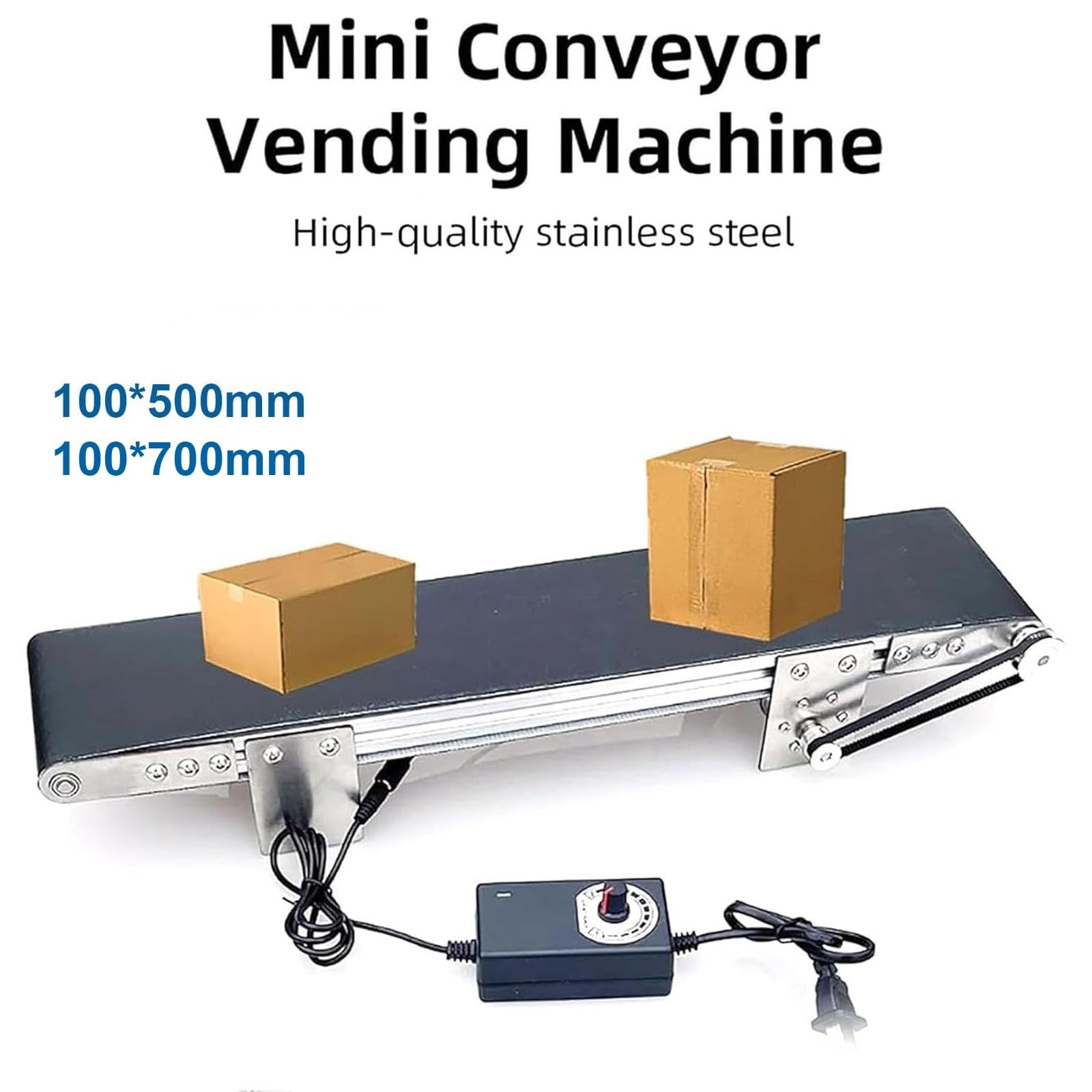 Verstellbares elektrisches Mini-Förderband für Logistik und Produktionslinie, 5 kg Tragkraft, perfekt für Kleinteilehandhabung und effizienten Materialtransport