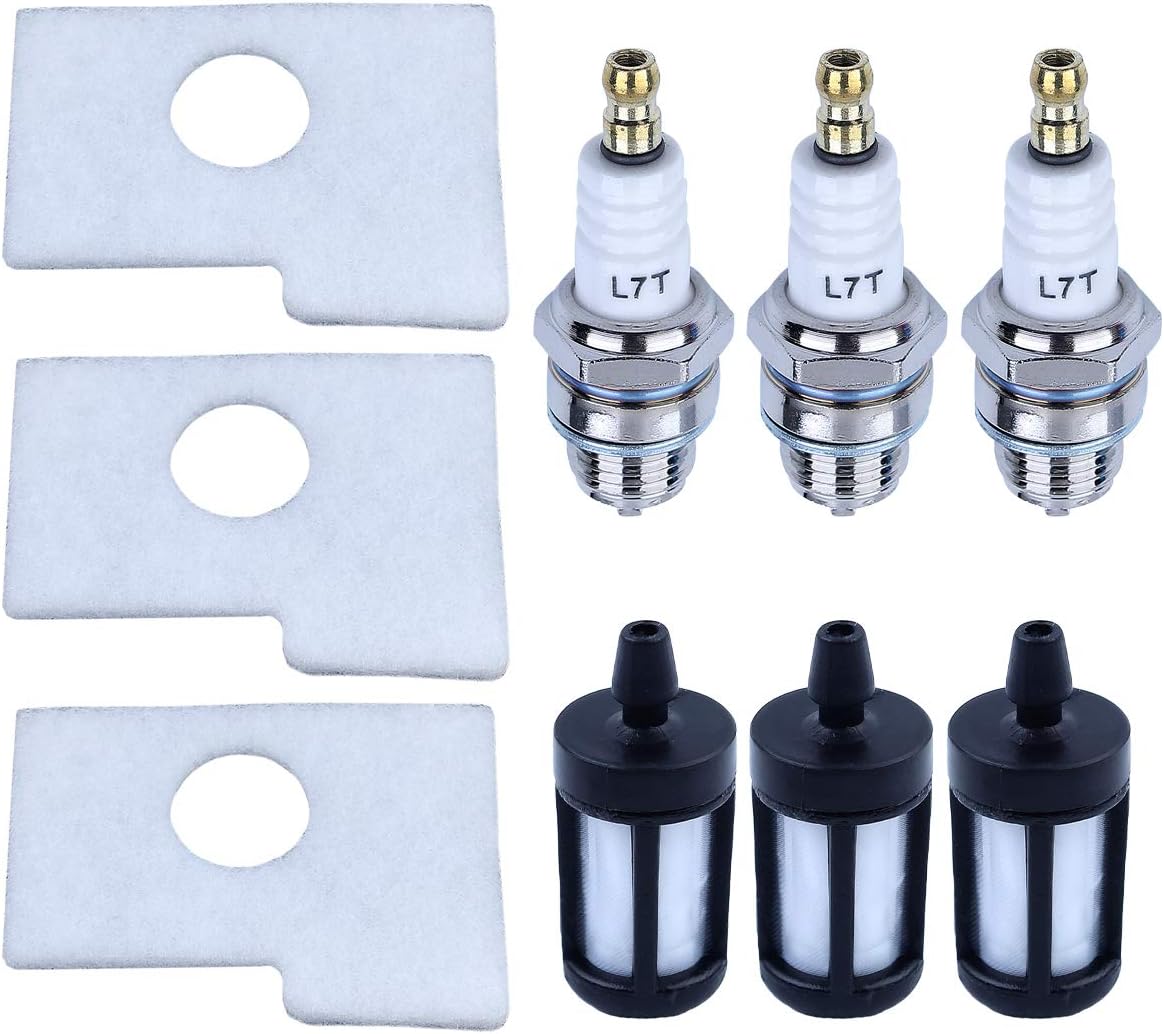 Adefol Chainsaw MS170 MS180 Air Fuel Filter Spark Plug Kit for STIHL MS170 MS180 Replacement Parts : Patio, Lawn & Garden