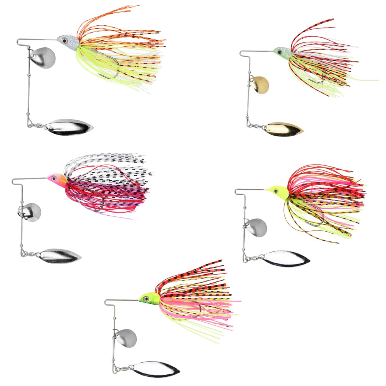 INOOMP 15pezzi Esche Artificiali Con Design Ipersensibile Per Pesca Sportiva Di Esche Per Mare e Fiume Resistente All Usura e Facile Da Trasportare