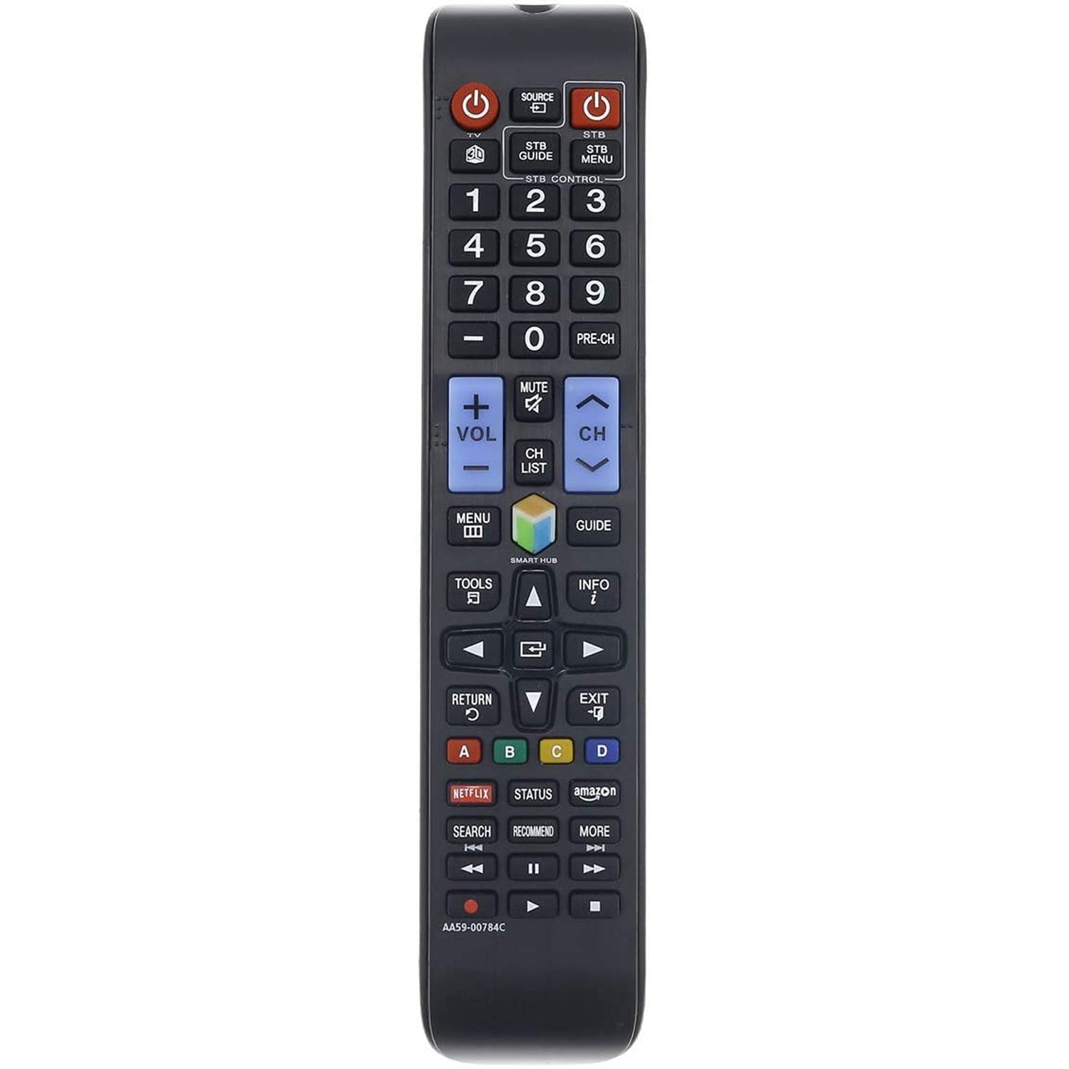 Young AA59-00784C Remote Control Compatible Replacement for Samsung AA59-00784A AA59-0784B BN59-01043A KN55S9CAF UN46F6300 UN46F8000 UN50F6350 UN55F8000 UN60F6350 UN60F8000 UN65F8000