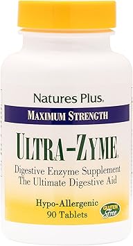 NaturesPlus Ultra-Zyme - 90 Tablets - Enzyme Supplement to Support Healthy Digestion - Gluten Free - 45 Servings