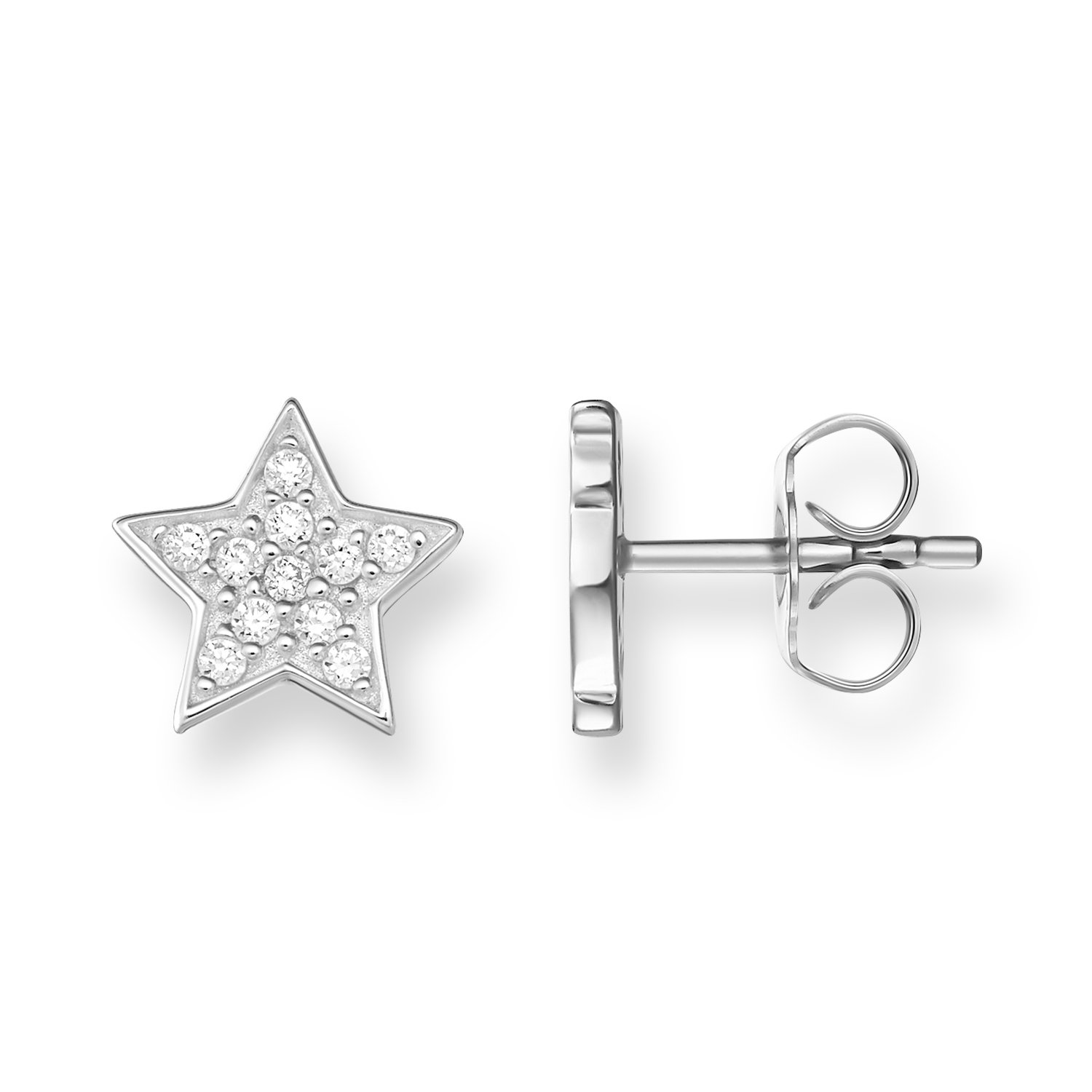 Orecchini lobo stella Marina grigio argento BRASS Workshop brsmoa09