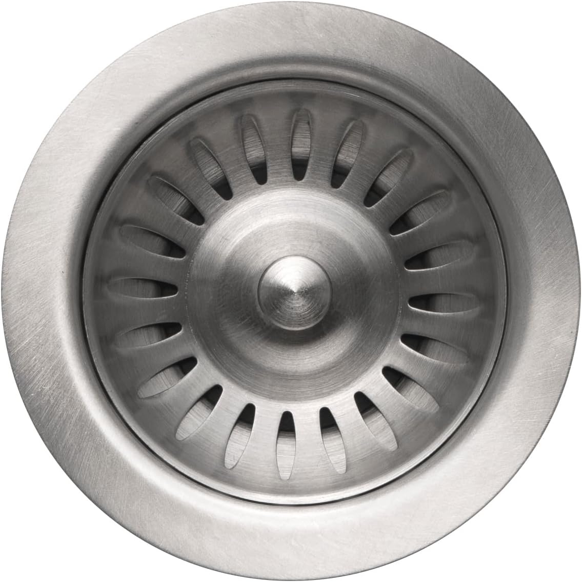 HOUZER 190-9180 Sink Basket Strainer for 3.5-Inch Drain Openings, 3.5 inch with EZ Grip, Stainless Steel