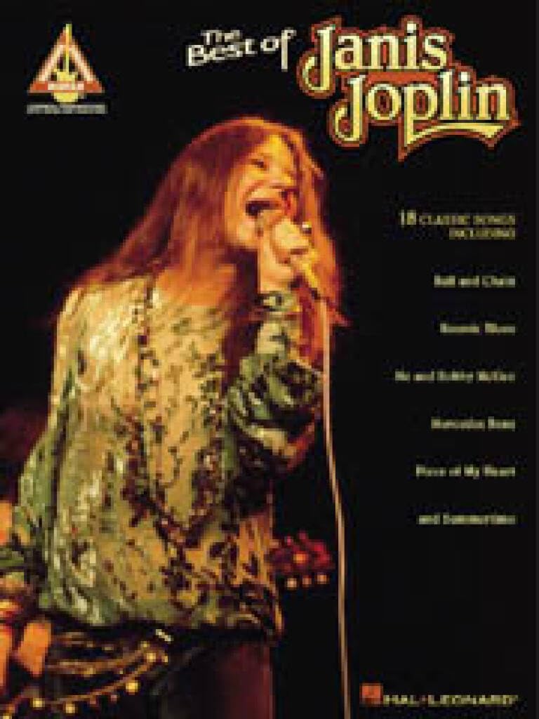 The best of janis joplin: guitar recorded versions guitare