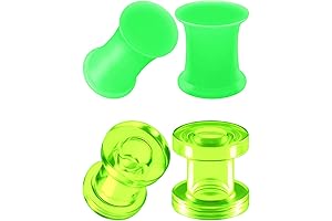 Black Silicone Double Flared Saddle Piercing Jewelry Stretcher