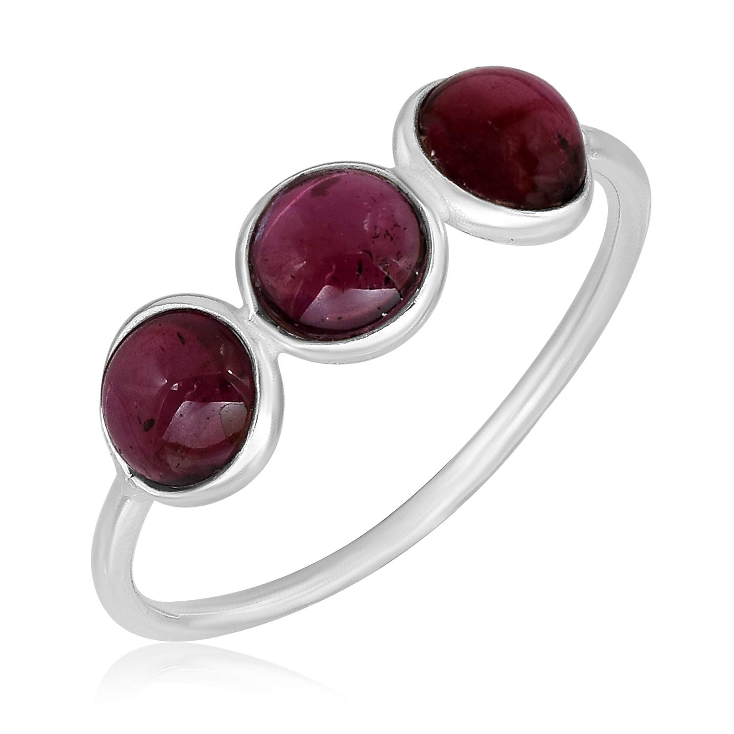 MAHAL JEWELS Garnet 925 Sterling Silver Delicated Ring | Minimal Ring for Women (Sz-12) (B08W9G2B7F) Amazon Price History, Amazon Price Tracker