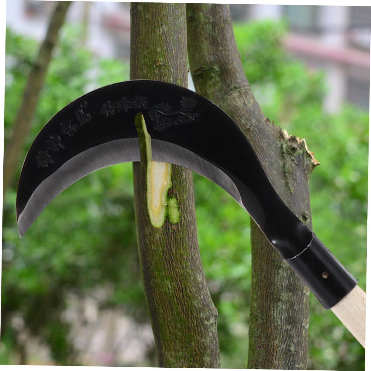 YARNOW 3pcs Gardening Grass Manganese Steel Handle Weeding Tool for Efficient Cultivation Hand Scythe for Garden Maintenance